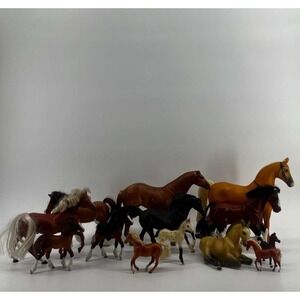Breyer Marchon Empire Industries Lot of 13 Horse Figurines Mixed Sizes